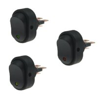 SET Wippschalter - Schalter ein/aus LED 12V 16A