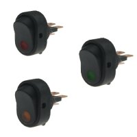 SET Wippschalter - Schalter ein/aus 12V 16A