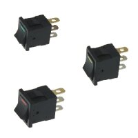 SET Wippschalter - Schalter ein/aus LED 12V 10A