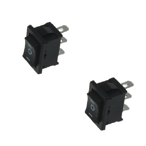 2x Wippschalter - Schalter ein/aus/ein