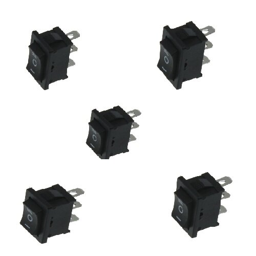 5x Wippschalter - Schalter ein/aus/ein