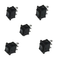 5x Wippschalter - Schalter ein/aus/ein