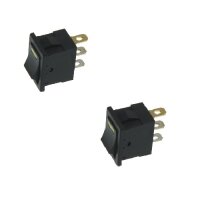 2x Wippschalter - Schalter ein/aus LED orange 12V 10A