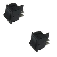 2x Wippschalter - Schalter ein/aus (double Pole) 12V 16A