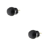 2x Druckschalter - Schalter ein/aus 12V LED blau