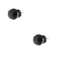 2x Druckschalter - Schalter ein/aus 12V LED rot