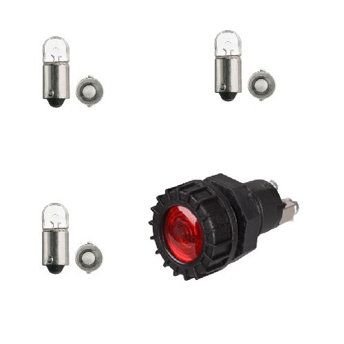 Kontrollleuchte Kontrolllampe Warnlampe 12V rot inkl. Glühlampe