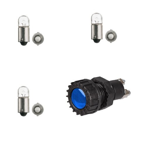 Kontrollleuchte Kontrolllampe Warnlampe 12V blau inkl. Glühlampe