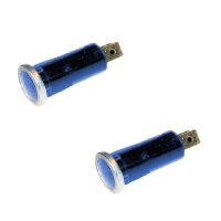 2x Kontrollleuchte, Kontrolllampe, Warnlampe 12V blau mit...