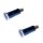 2x Kontrollleuchte, Kontrolllampe, Warnlampe 12V blau mit Chromrand