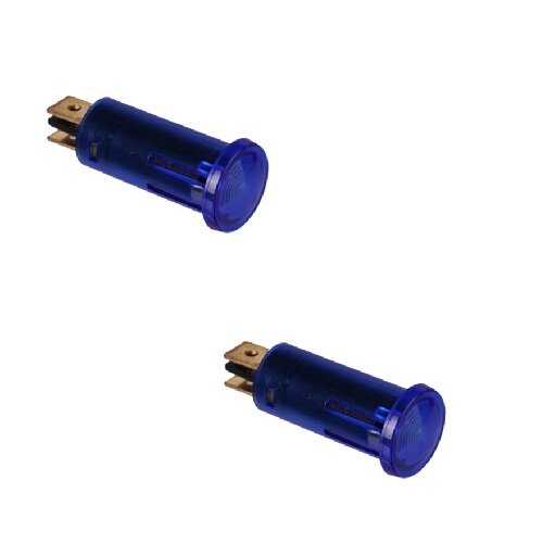 2x Kontrollleuchte, Kontrolllampe, Warnlampe 24V blau