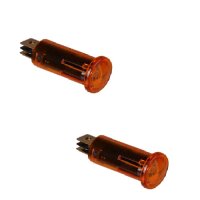 2x Kontrollleuchte, Kontrolllampe, Warnlampe 24V orange