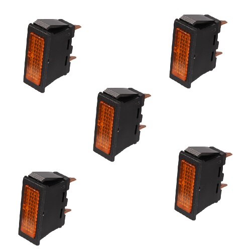 5x Kontrollleuchte, Kontrolllampe, Warnlampe, 12V orange