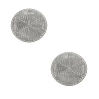 Set Reflektor Katzenauge Rückstrahler weiss 60 mm...