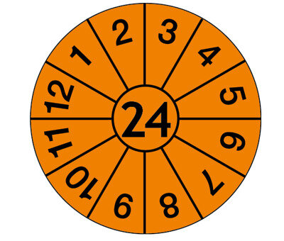 1000 Jahresmarken 2024 orange