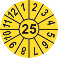 1000 Jahresmarken 2025 gelb