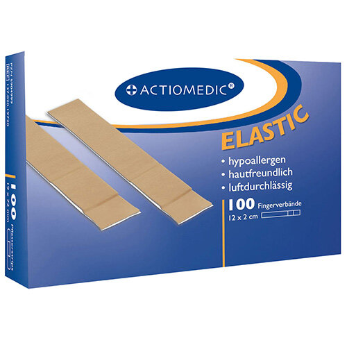 Actiomedic ELASTIC Fingerverbände 12 x 2 cm / Inhalt 100 Pflaster