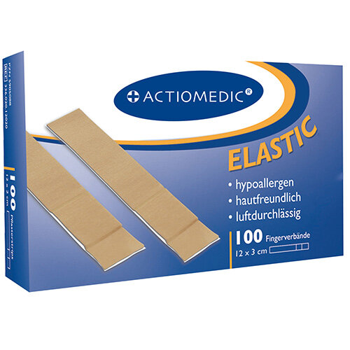 Actiomedic ELASTIC Fingerverbände 12 x 3 cm / Inhalt 100 Pflaster