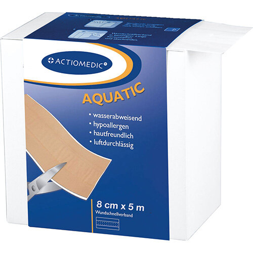 Actiomedic AQUATIC Wundschnellverband 5 m x 8 cm