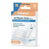 10 Lifemed Pflaster-Strips transparent Aqua 2...