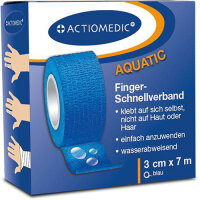 ACTIOMEDIC elastischer Schnellverband 3 cm x 7 m - blau