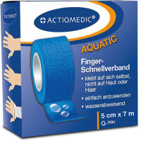 ACTIOMEDIC elastischer Schnellverband 5 cm x 7 m - blau