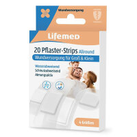 20 Lifemed Pflaster-Strips halbtransparent Allround 4...