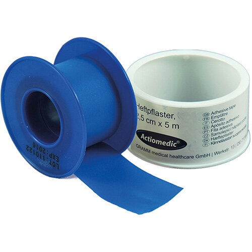 ACTIOMEDIC Heftpflaster Spule 2,5 cm  x 5 m, blau