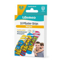 10 Lifemed Pflaster-Strips 6cm x 1,7cm Ninjas