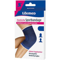Lifemed elastische Sportbandage blau Kniestütze Gr....