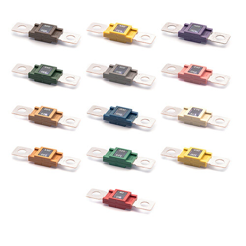 MEGA Leistungssicherung Streifensicherung 80 A - 500 A / 32V / 2 Stück