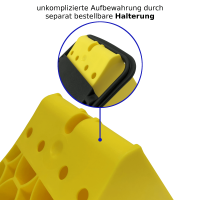 Hemmschuh Unterlegkeil mit Gleitschutz 3500Kg 3,5To PKW KFZ LKW Anhänger G36 E36