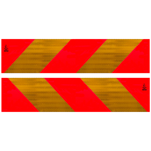 Heckmarkierung Warntafel Set Warnmarkierung Zugmaschine ECE70.01 Aufkleber Folie