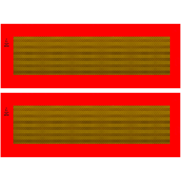 Heckmarkierung Set Warnmarkierung Auflieger Anhänger ECE 70.01 Aufkleber Folie