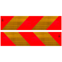 Heckmarkierung Zugmaschine Warntafel Set Warnmarkierung...