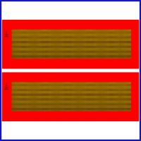Heckmarkierung Warntafel Set Warnmarkierung Auflieger Anhänger ECE 70.01 Alu NFZ
