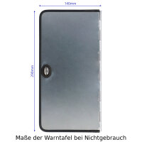 Parkwarntafel links + rechts SET