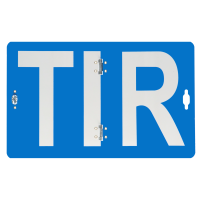 TIR Tafel Warnschild klappbar