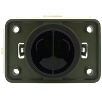 NATO Steckdose 2-polig 35mm² mit Deckel 12V 24V 2x Kontaktbuchse Starthilfe