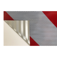 Warnmarkierung Sonderfahrzeuge Set links + rechts 141mm x 9 m Rolle