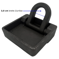 Zurrmulde mit Ring klappbar 2500 daN 95x90x29 zum anschweißen