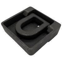 Zurrmulde mit Ring klappbar 2500 daN 95x90x29 zum anschweißen