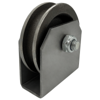 Drahtseilrolle 80mm mit Halter