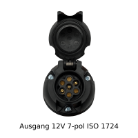 Spannungsreduzierer 15-pol 24V LKW auf 7-pol 12V Anhänger PKW