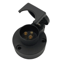 3-Pol Steckdose 6-24V Kunststoff mit Schraubkontakten