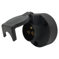 3-Pol Steckdose 6-24V Kunststoff mit Schraubkontakten