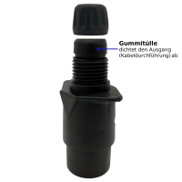 3-Pol Stecker 6-24V Kunststoff mit Schraubkontakten