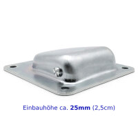 Zurrmulde mit Ring 85x85mm 800daN verzinkt