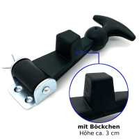 Haubenhalter Gummi komplett universell 125mm lang Universal