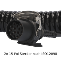 Elektrowendel 24V 15-Pol 3,8m